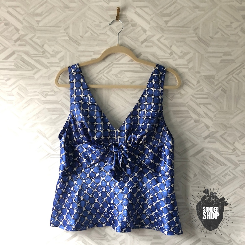 Nine West Suit Patterned Career Tank Top
